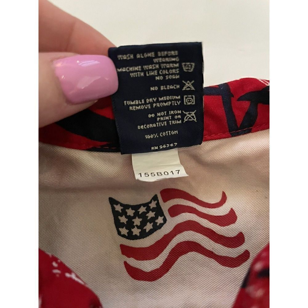 🐿️ Rare OshKosh Patriotic Button Down 6-9 Months - Picture 4 of 4